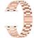 Angle. StrapsCo - Flat-Link Everyday Bracelet Stainless Steel Watch Band Strap For Apple Watch - 44mm/45mm/46mm/49mm - Rose Gold.