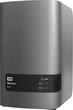 WD - My Book Duo 6TB External USB 3.0/2.0 Hard Drive - Metallic Silver/Charcoal Gray - Larger Front