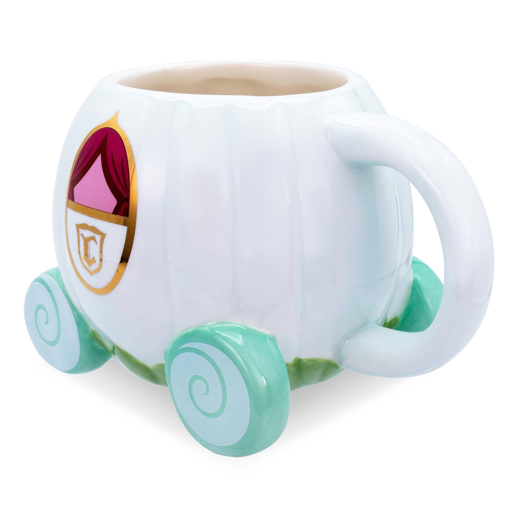 Alt View 10. Disney - Disney Cinderella Coach 3D Sculpted Ceramic Mug | Holds 20 Ounces - Blue.