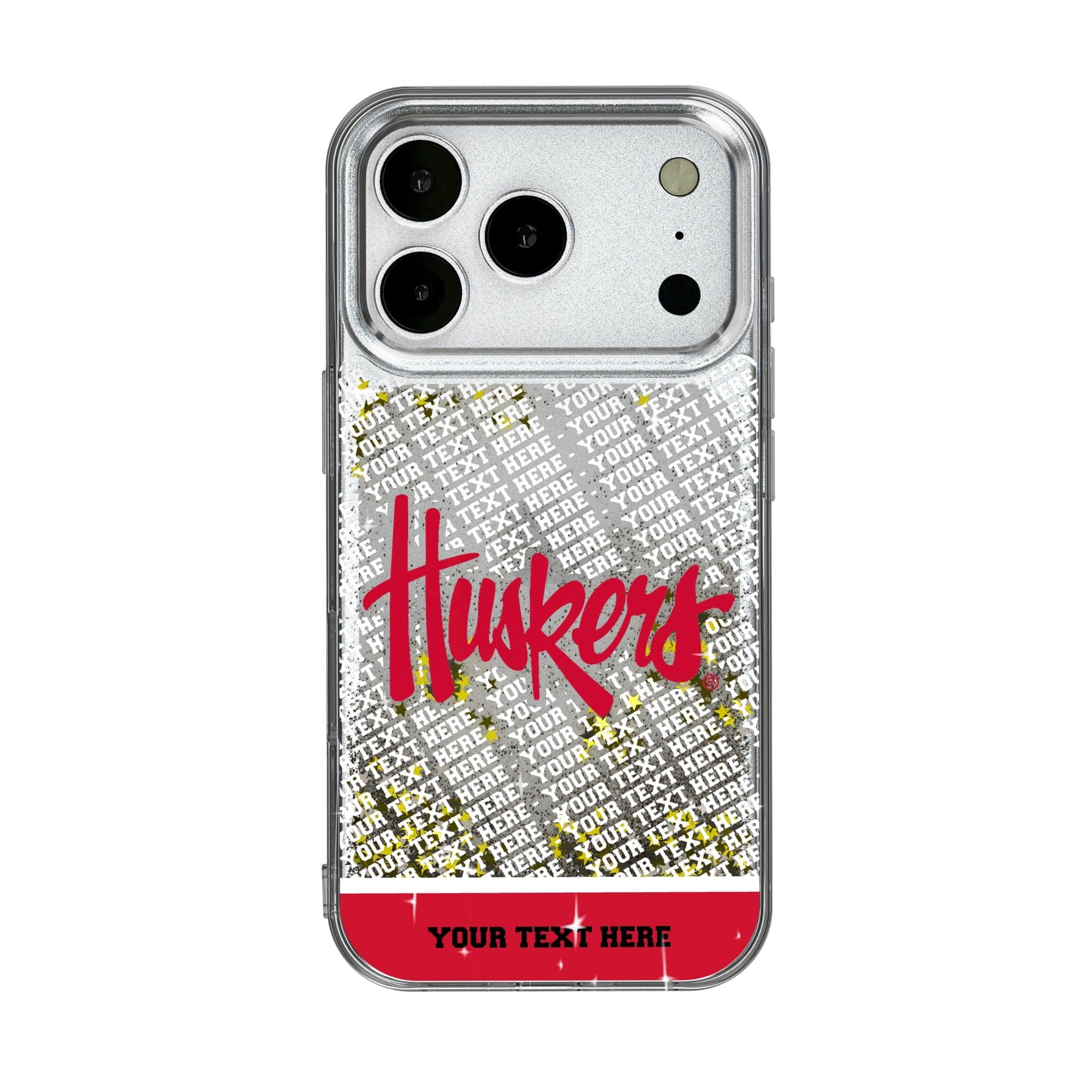 Keyscaper - NCAA - Nebraska Huskers iPhone Endzone Personalized Glitter Case - 15 Pro - Multicolor price history on PriceWatchPro