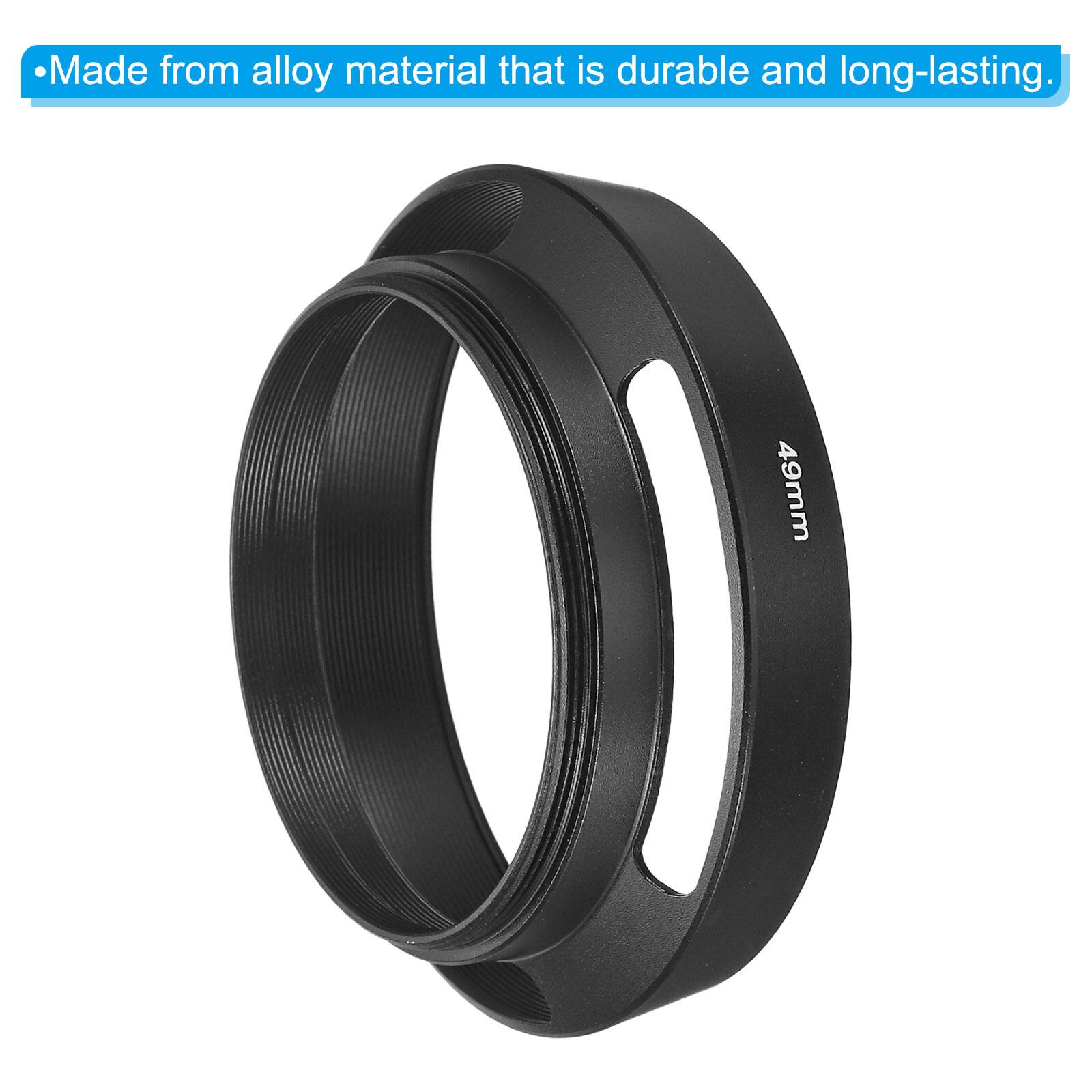 Made from alloy material that is durable and long-lasting. 49mm
