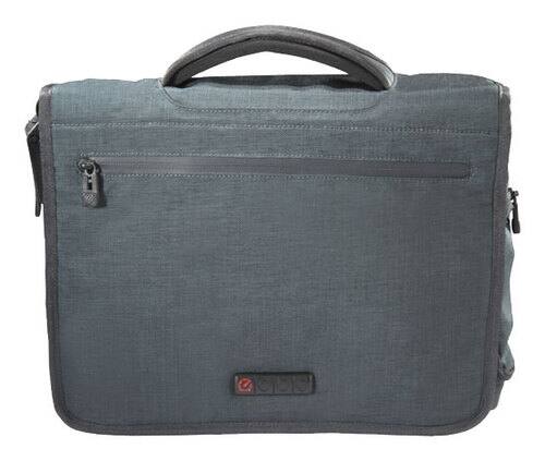 Front Standard. ECBC - Poseidon Messenger Laptop Bag - Green.