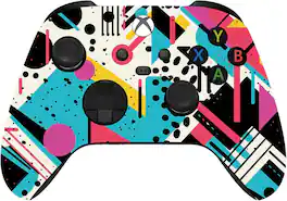 Custom Controllerzz - Custom Wireless Controller for Xbox Series X|S, Xbox One, & PC - Retro Abstract