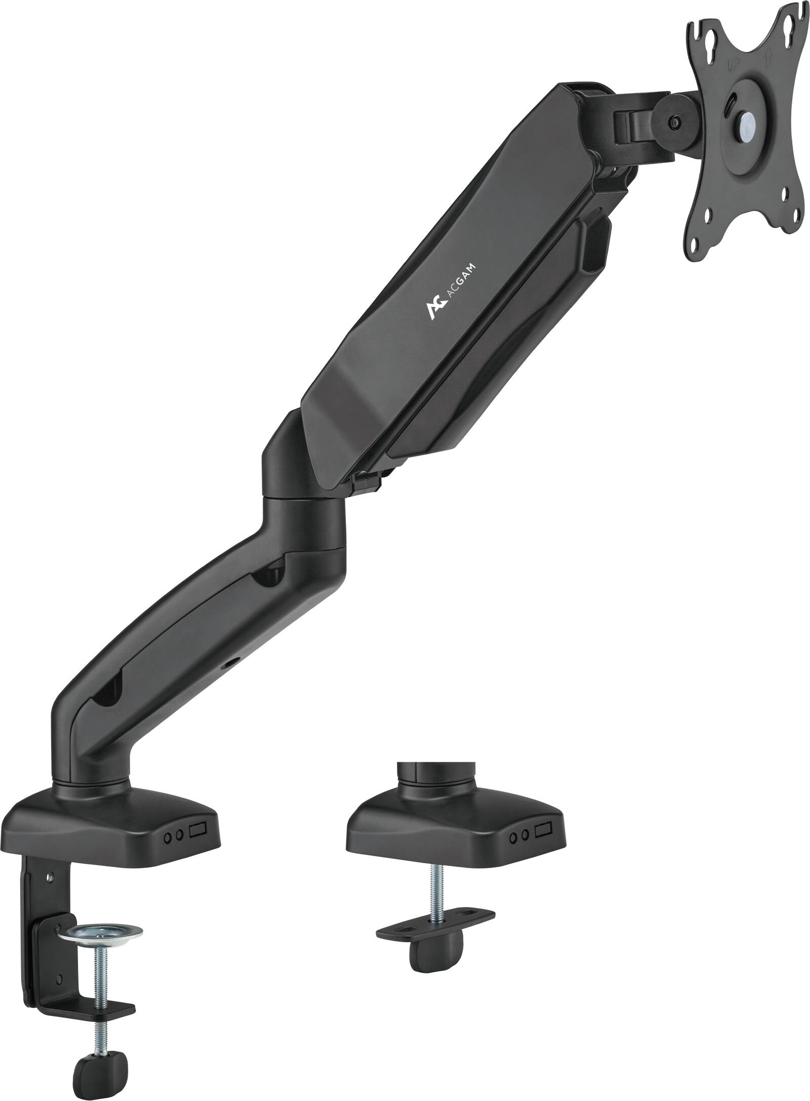 Alt View 11. ACGAM - Single Monitor Arm, Fully Adjustable Spring-Assisted Monitor Desk Mount for Computer Screen 17-32 Inch and 4.4-19.8 lbs - Matte Black.