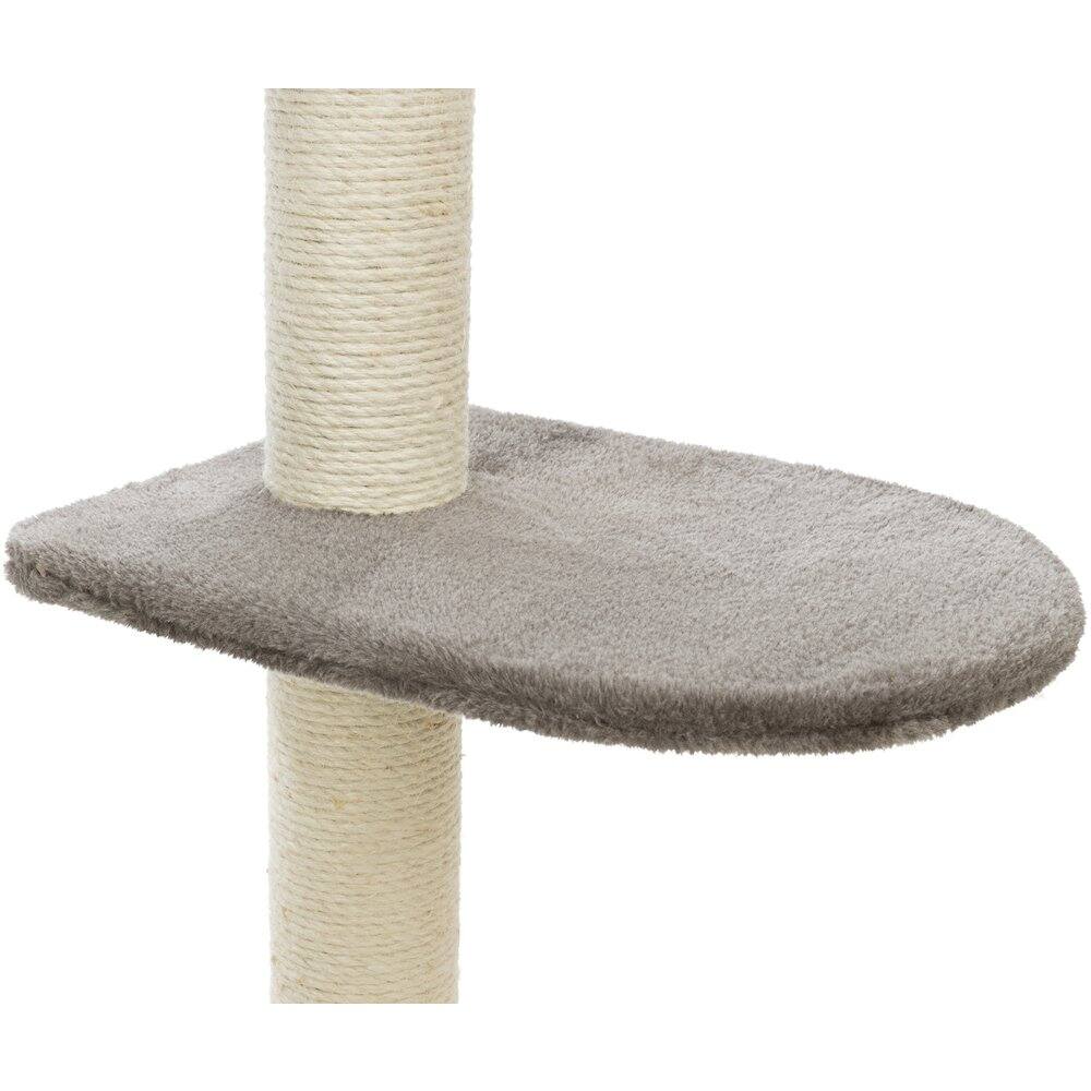 Alt View 2. TRIXIE - Altea Plush 3-Level Cat Tree with Sisal Scratching Posts & Cat Toy - Gray.