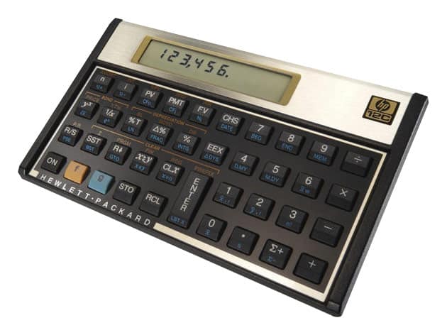 Front. HP - Financial Calculator - Black.