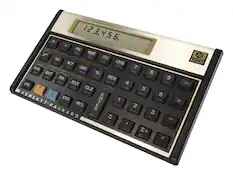 Front. HP - Financial Calculator - Black.