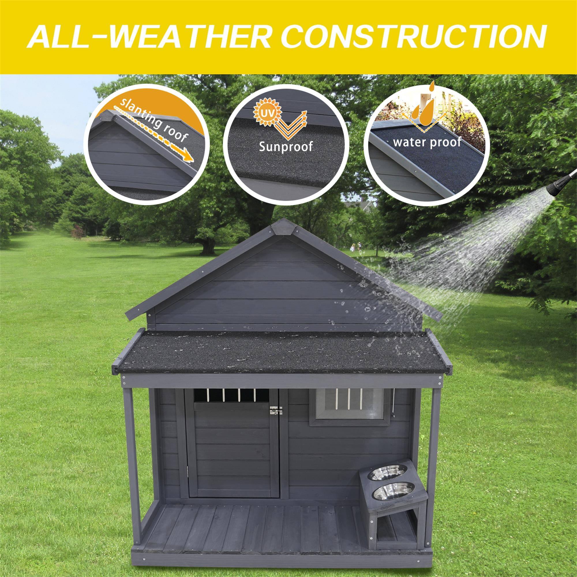 ALL-WEATHER CONSTRUCTION

- slanting roof
- Sunproof
- water proof