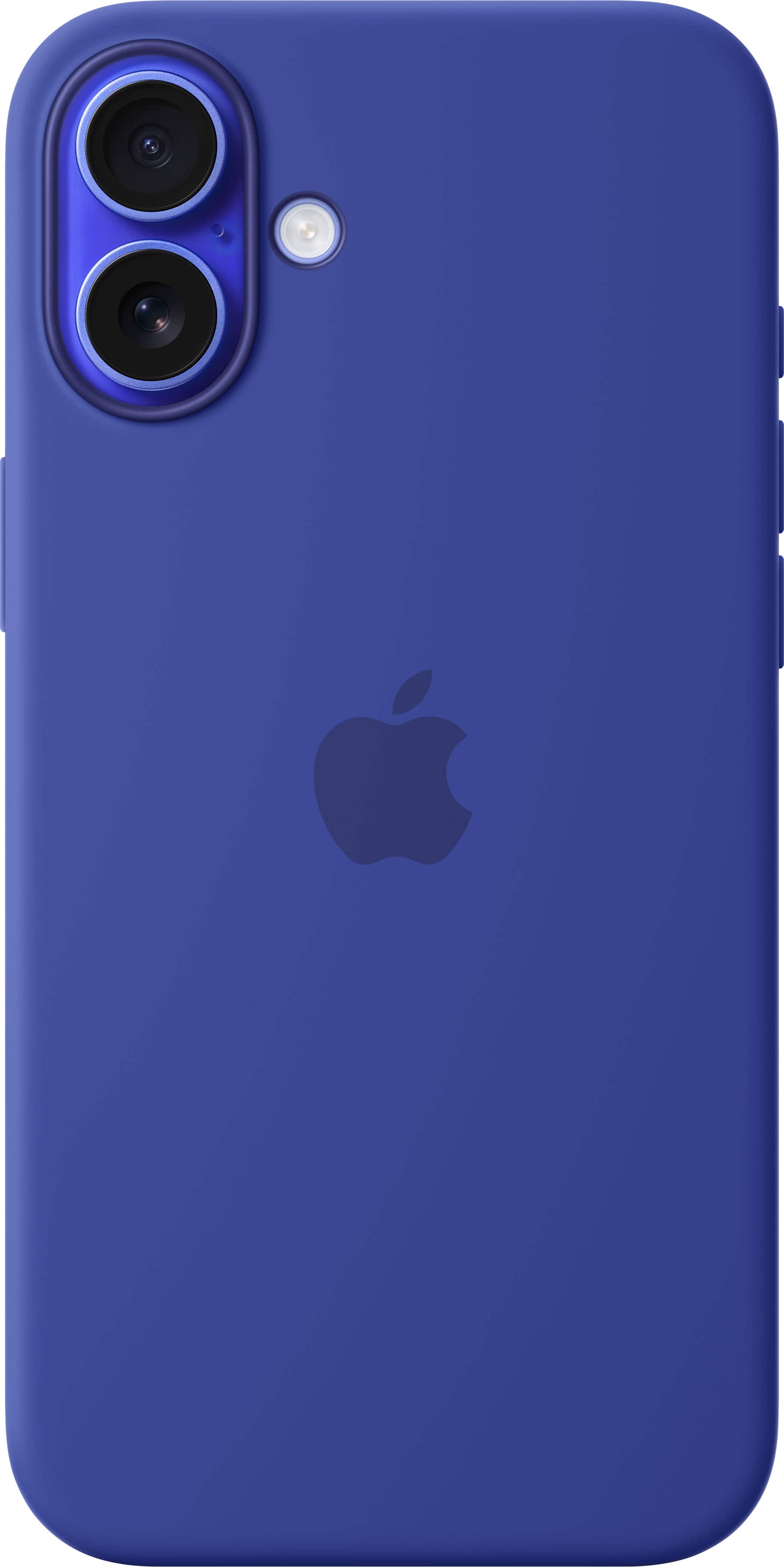 Front. Apple - iPhone 16 Plus Silicone Case with MagSafe - Ultramarine.