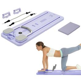 Fitvids - 5 in 1 Multi Purpose Pilates Reformer Board Set and Core Trainer - Purple
