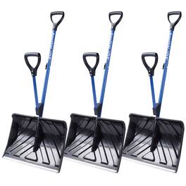 Snow Joe - 3 Pack Shovelution Snow Shovel with 20" Shovel Blade & Assist Handle - Blue / Black