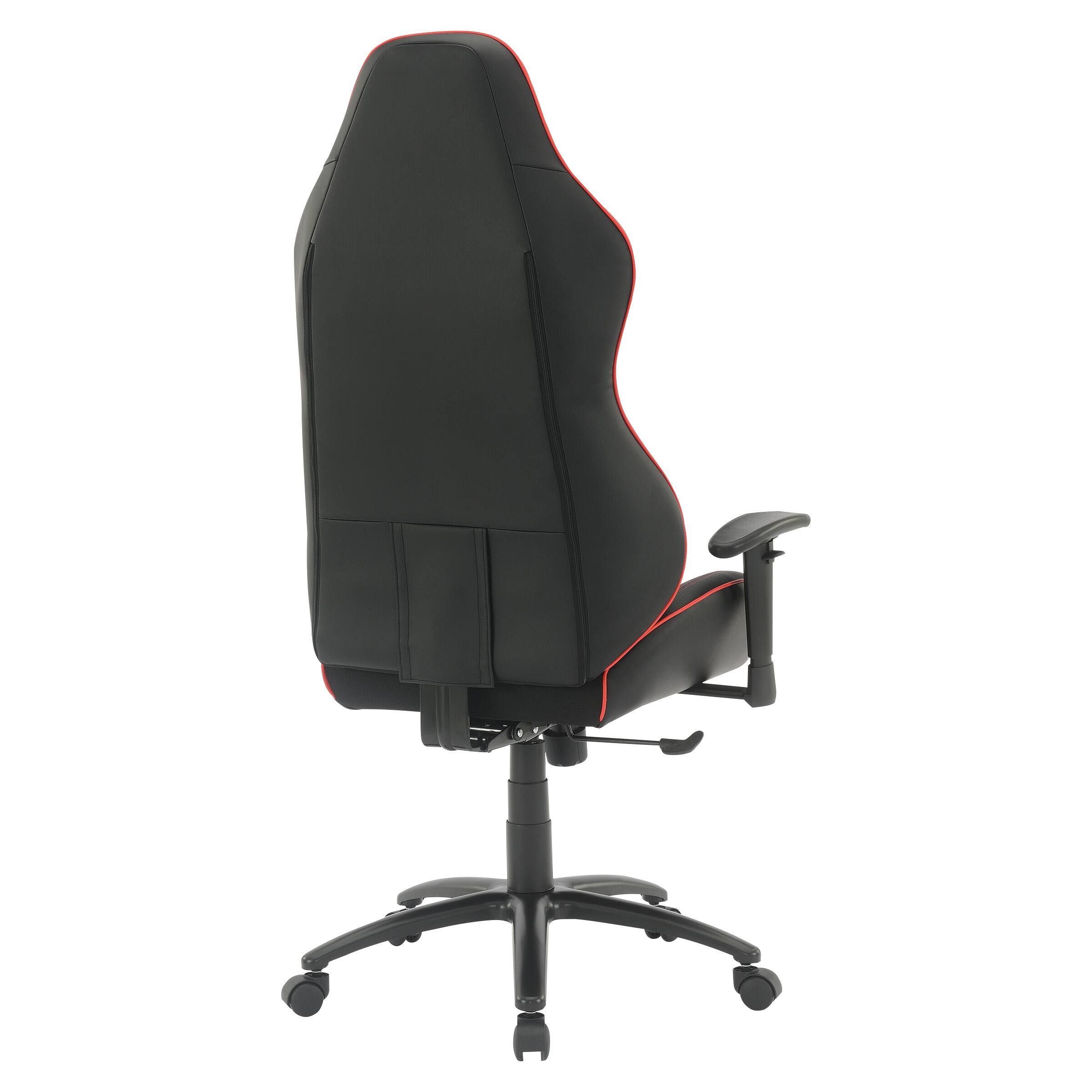 Alt View 11. OSP Home Furnishings - High Stakes Gaming Chair - Black/Red.