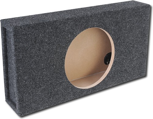 Angle View: KICKER - TB 10" Single-Voice-Coil 4-Ohm Loaded Subwoofer Enclosure - Black