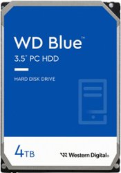 WD - Blue 4TB Internal SATA Hard Drive for Desktops - Front_Zoom
