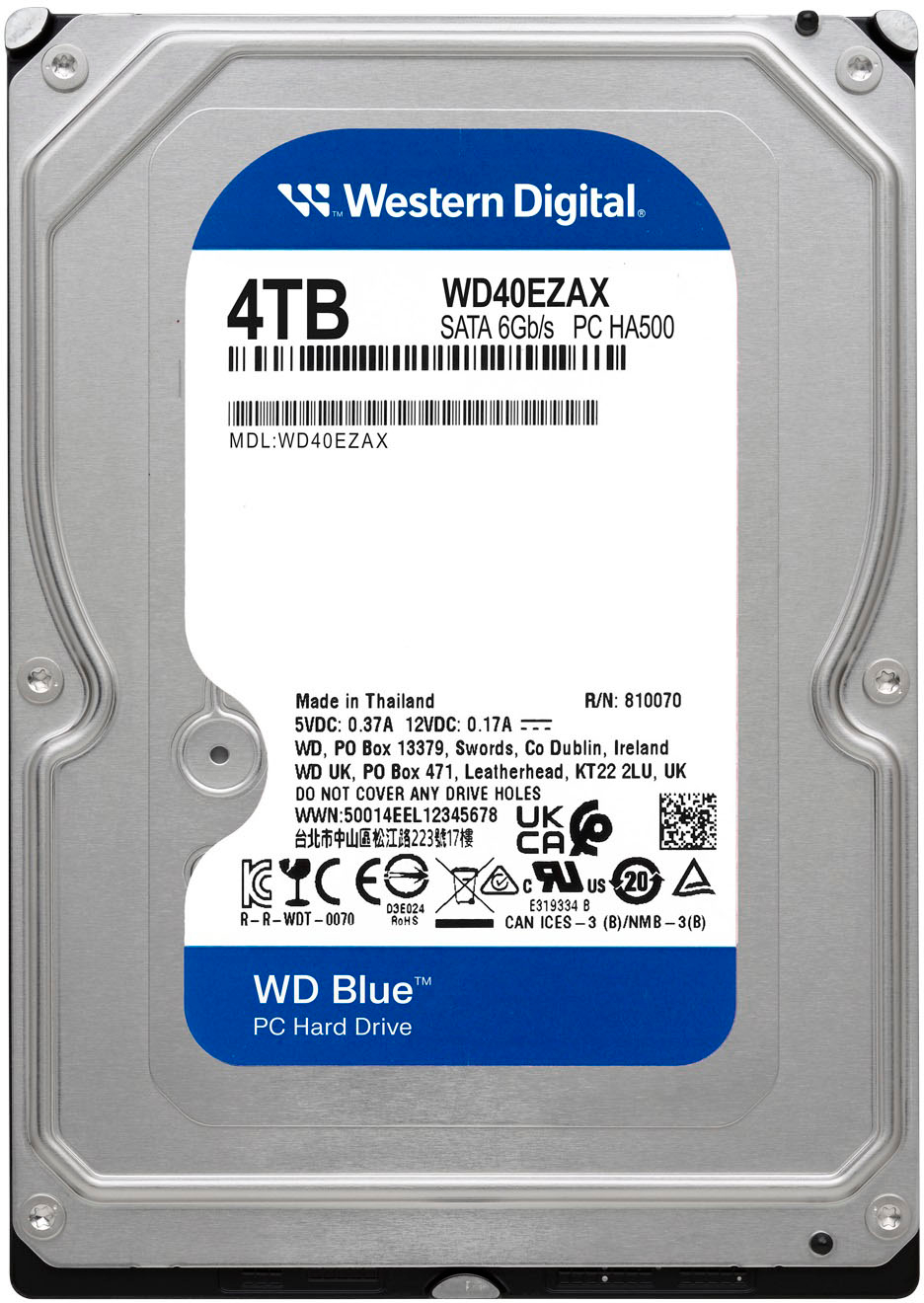 Western Digital WD BLUE 4TB 6TB 3.5 Hard Drive Disk SATA III 5400
