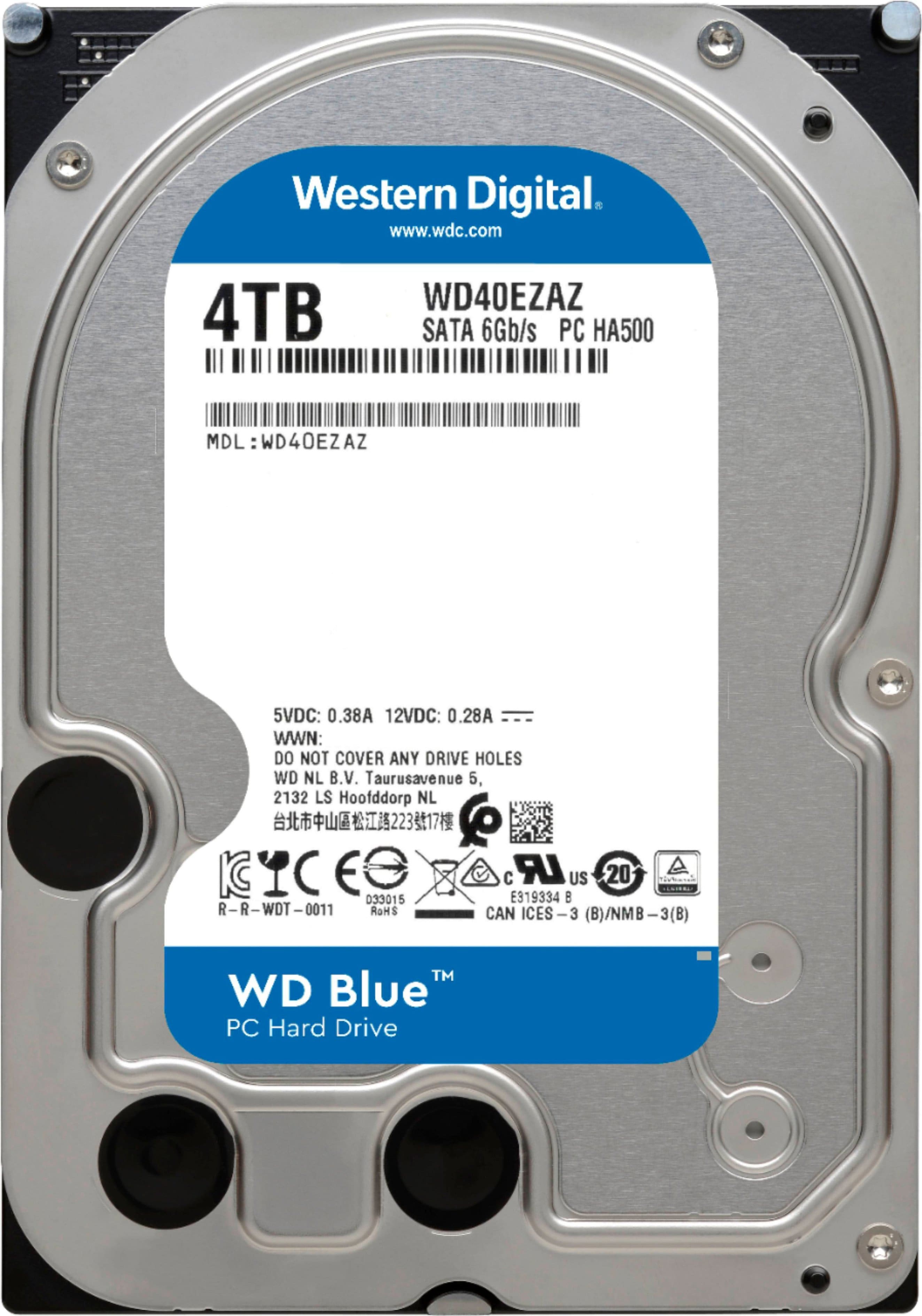 WD Blue 4TB Internal SATA Hard Drive for Desktops WD40EZAX