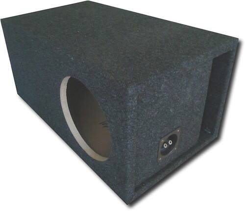 ATREND - 12" Single Ported Subwoofer Enclosure - Charcoal - Larger Front