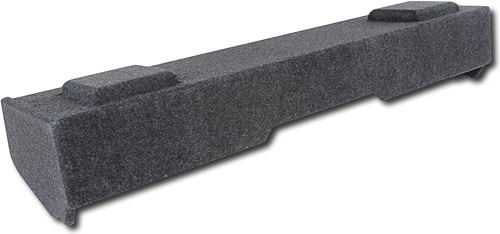 ATREND - 10" Dual Sealed Subwoofer Enclosure for 2007 or Later GM Extended Cab Trucks - Charcoal - Larger Front