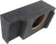 Atrend - 10" Single Sealed Subwoofer Enclosure for 1999 or Later GM Extended Cab Trucks - Charcoal - Angle