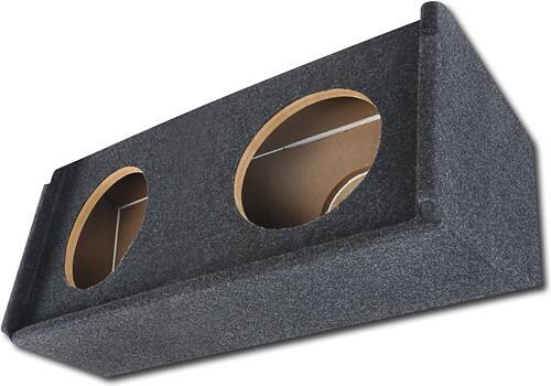 Angle Standard. Atrend - 12" Dual Sealed Subwoofer Enclosure for SUVs - Charcoal.