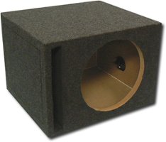 Atrend - 10" Single Ported Subwoofer Enclosure - Charcoal - Front_Zoom