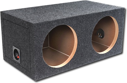 Angle View: Atrend E10D - 10" Dual Sealed Subwoofer Enclosure, 1" Faceplate