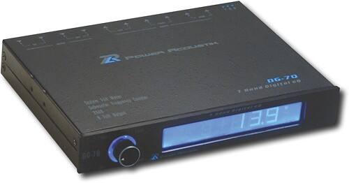 Angle Standard. Power Acoustik - DIGI-Q Digital 7-Band Equalizer.