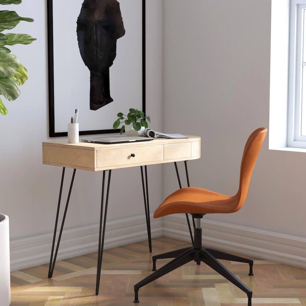 Alt View 6. Butler Specialty - Sebastopol Reversible 2 Drawer Writing Desk - Natural.