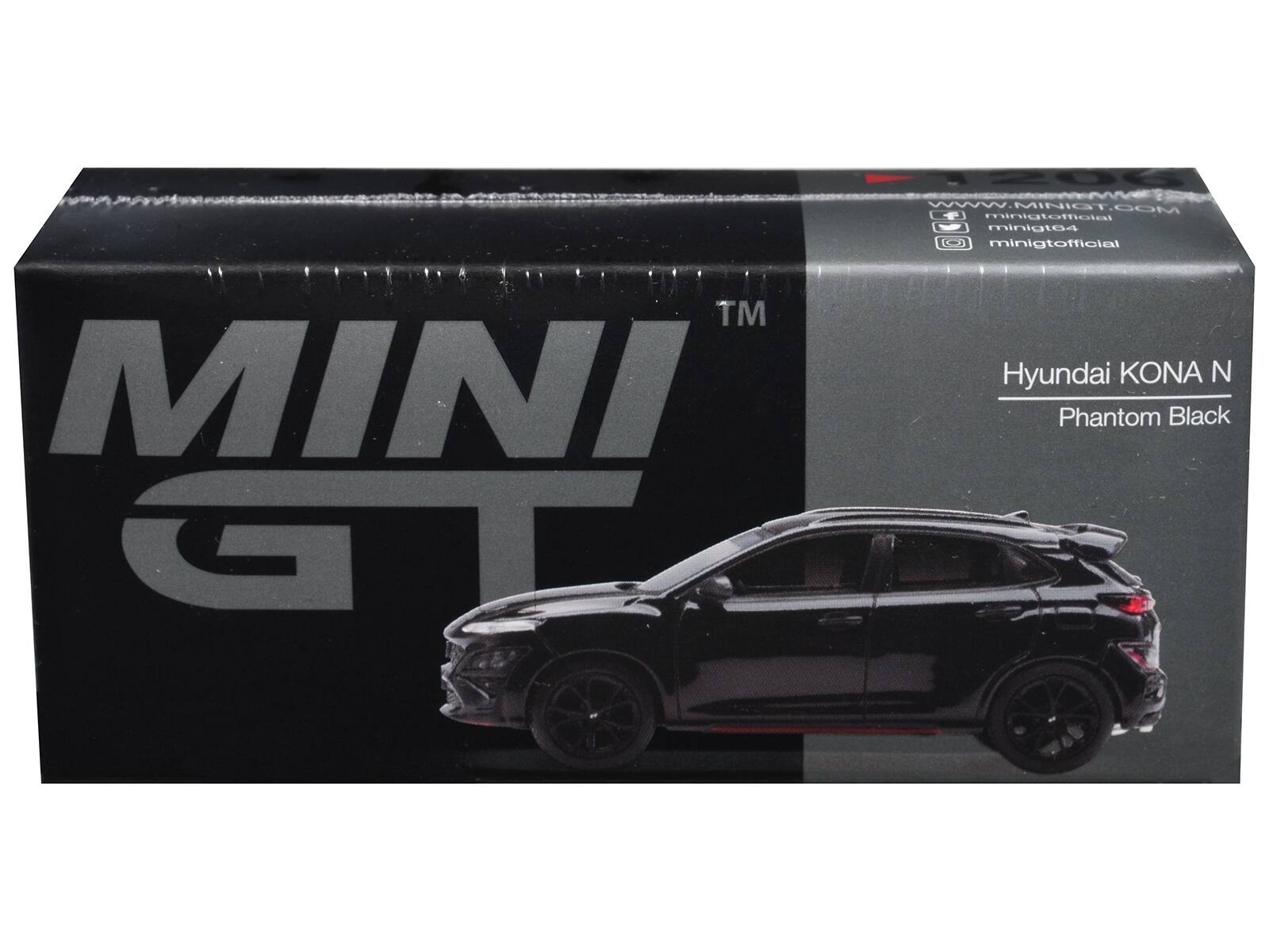 MINI GT  
MINI GT  
MINIG.COM  
minigtofficial  
minigi4  
minigtofficial  
Hyundai KONA N  
Phantom Black