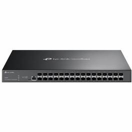 TP-Link - Omada 32-Port 10GE SFP+ L2+ Managed Switch - Manageable - 10 Gigabit Ethernet - 10GBase-X - 2 Layer Supported - Modular - Black