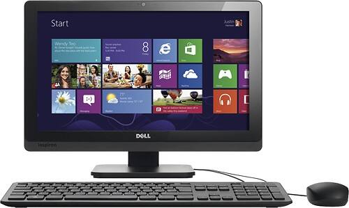 Front Standard. Dell - Inspiron One 20" Touch-Screen All-In-One Computer - 4GB Memory - 1TB Hard Drive.