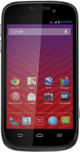  Virgin Mobile - AWE No-Contract Cell Phone - Black/White