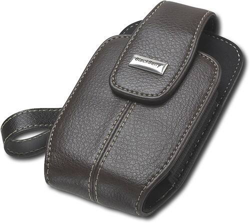 Angle Standard. RIM - Leather Case for BlackBerry Curve Mobile Phones - Brown.