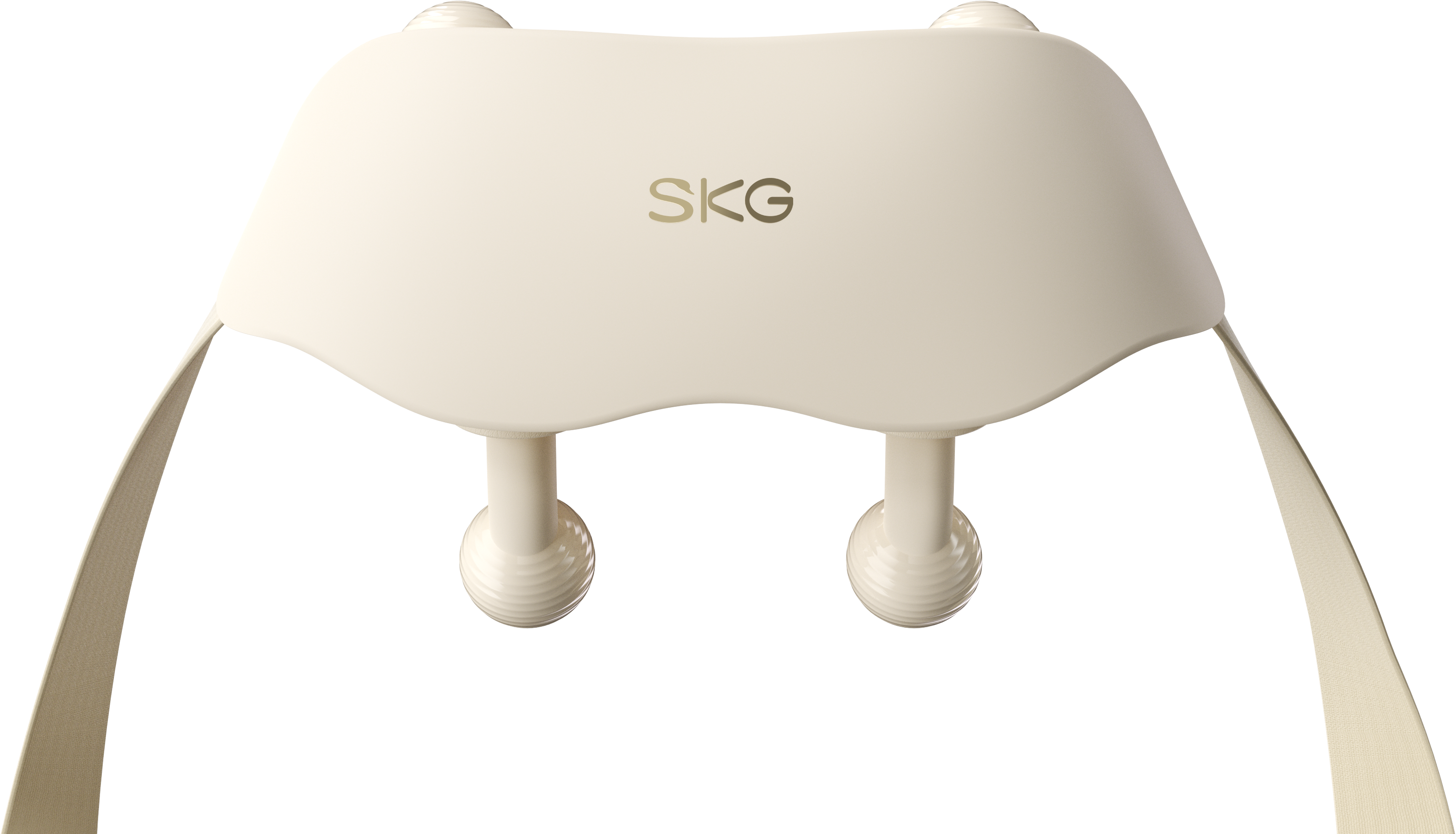 Angle. SKG - Lower Back Massager for Pain Relief Deep Tissue Christmas Gifts for Men Women Adjustable Cordless Heating Pad - WHITE.