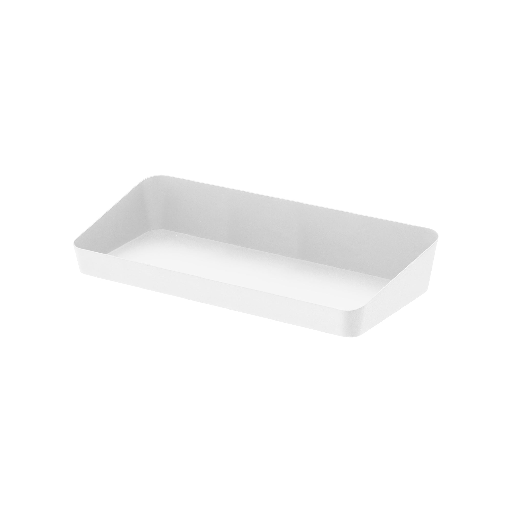 Back. Yamazaki Home - Vanity Tray - Angled - Large - Steel - Black.