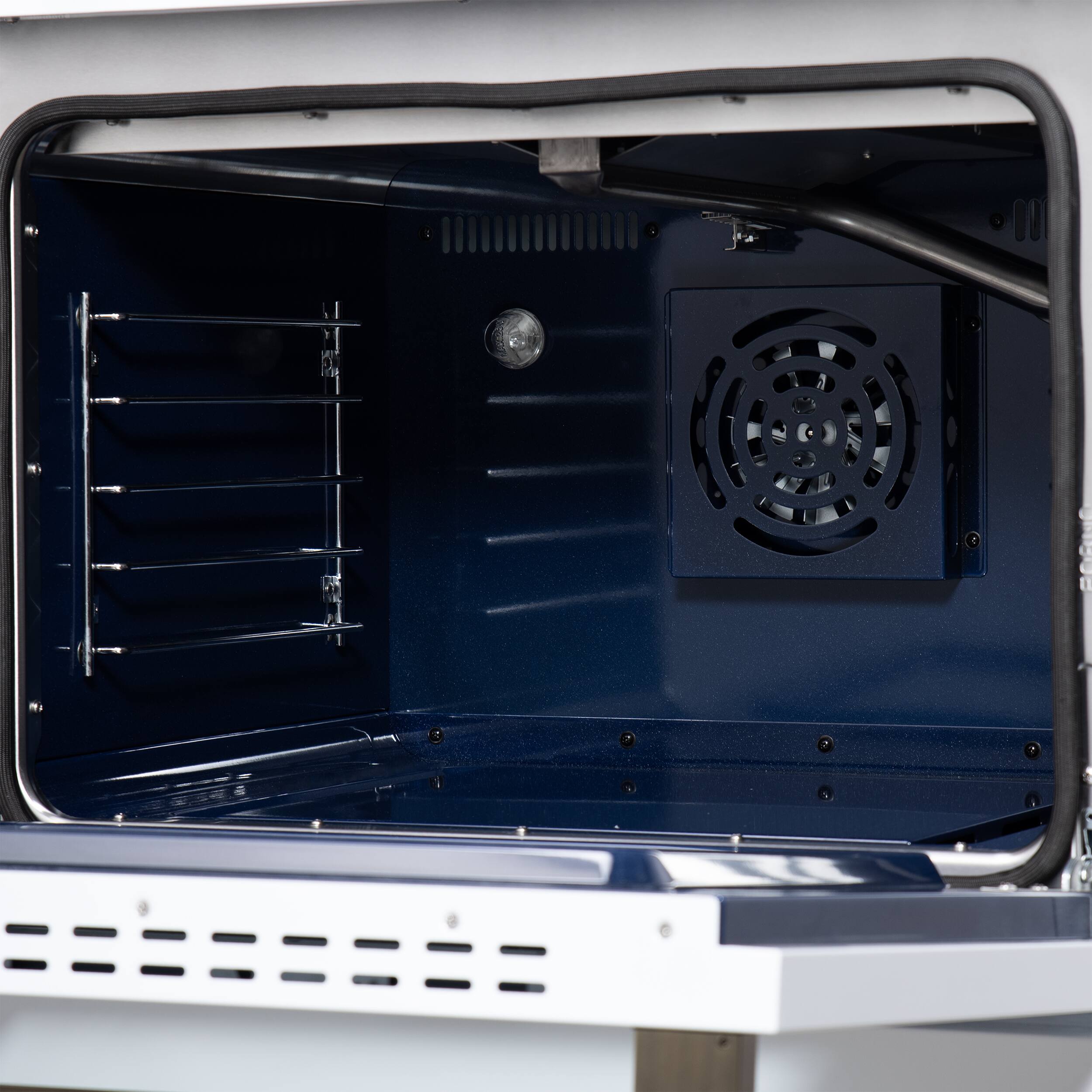 Alt View 14. Forno Appliances - Massimo 4.32 Cu. Ft. Freestanding Gas Convection Range with Air Fryer Kit, Wok Support & Griddle - Black.