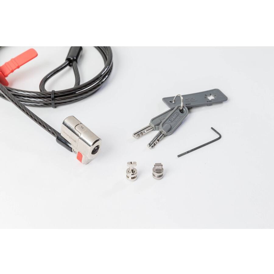 Alt View 4. Kensington - Kensington ClickSafe Keyed Lock for Dell Laptops - Keyed Lock - Silver - Carbon Steel - For Notebook, Tablet.