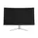 Angle. Deco Gear - 39-Inch Curved Widescreen White Gaming Monitor, 2560x1440, 165 Hz, HDR400, 16:9 - White.