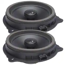 Powerbass - OE652-FD - 6.5" Ford OEM Replacement Coaxial Speakers - Pair - Black/Gray