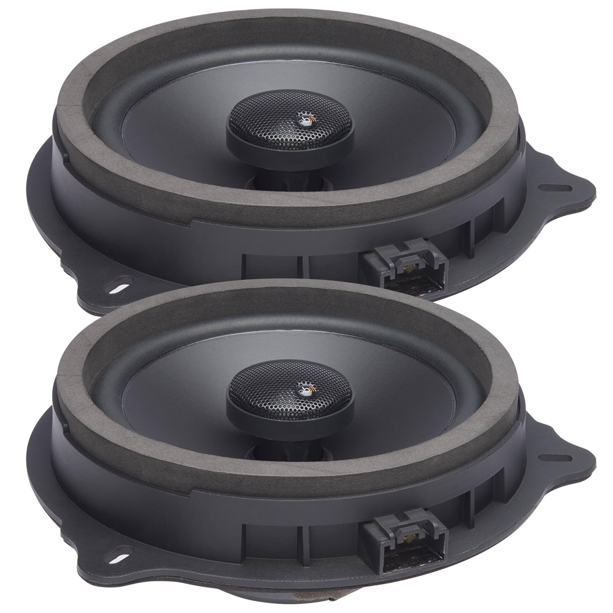 Front. Powerbass - PowerBass OE652-FD - 6.5" Ford OEM Replacement Coaxial Speakers  - Pair - Black/Gray.