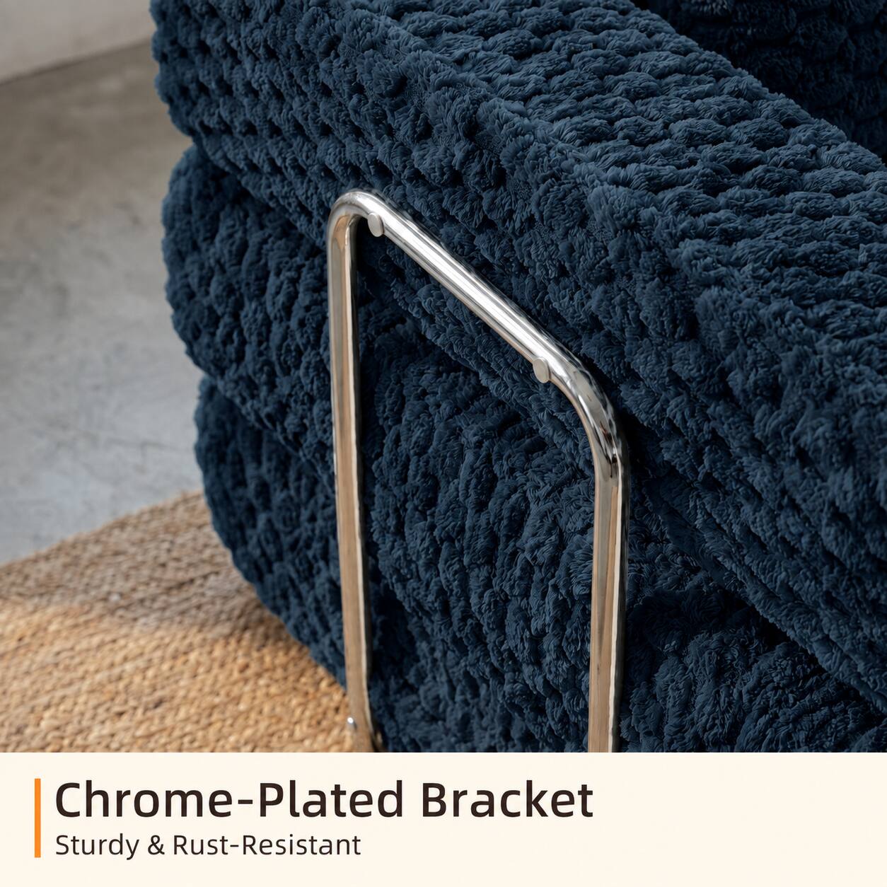 Chrome-Plated Bracket  
Sturdy & Rust-Resistant
