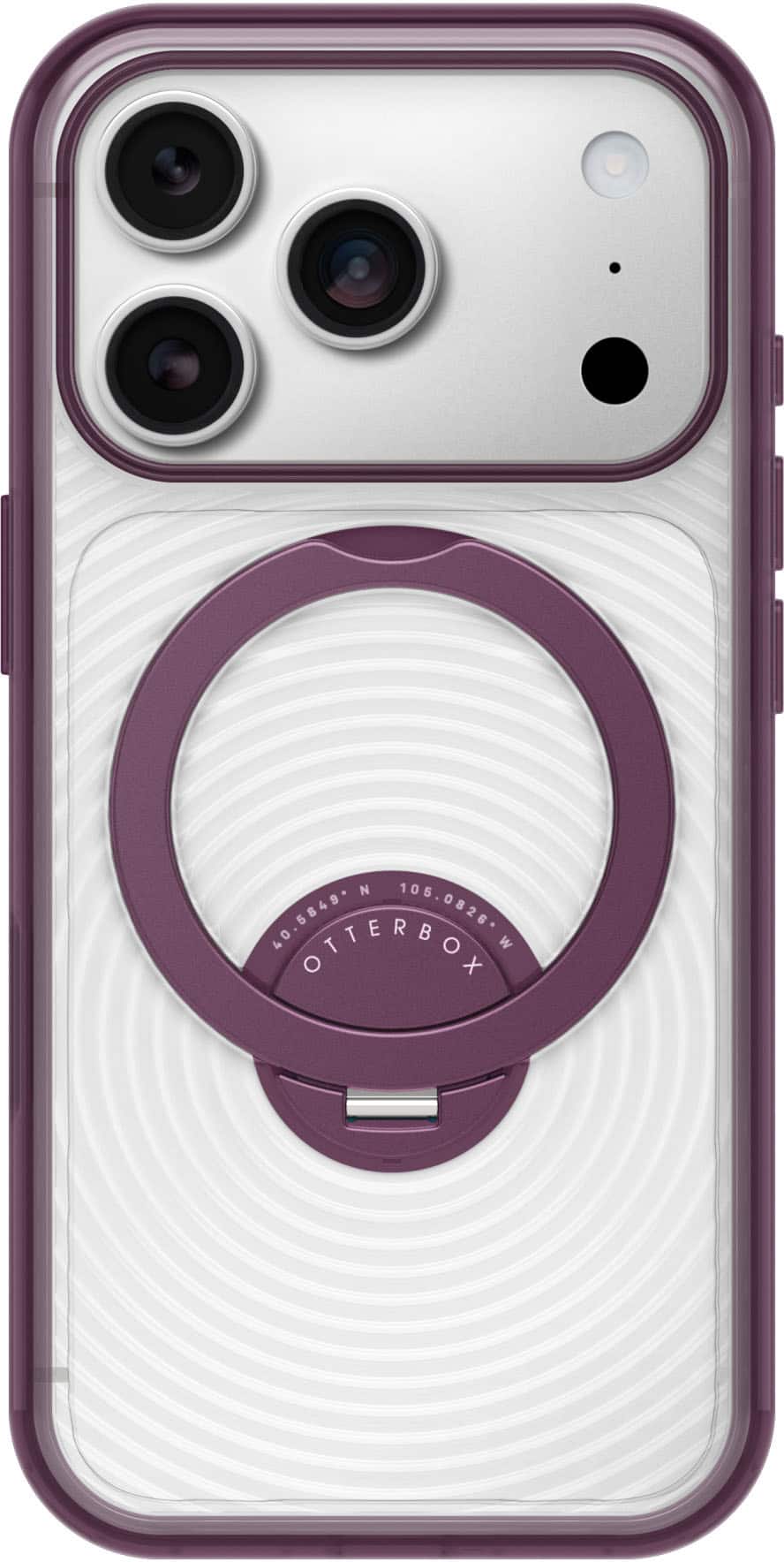 OtterBox - Symmetry Series Stand Hard Shell for Apple iPhone 18 Pro and Apple iPhone 17 Pro - Vinum Purple