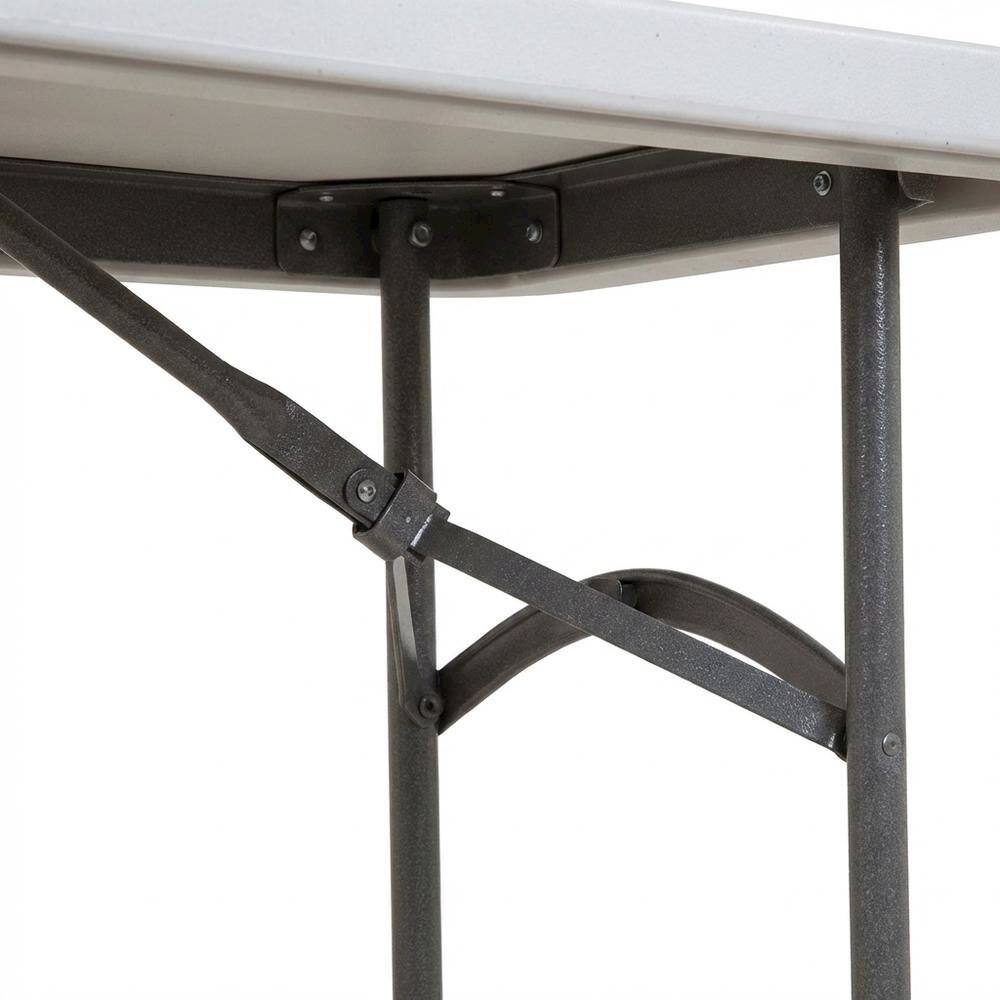 Alt View 3. FurniFact - Light Grey, Folding Table - Light Grey.