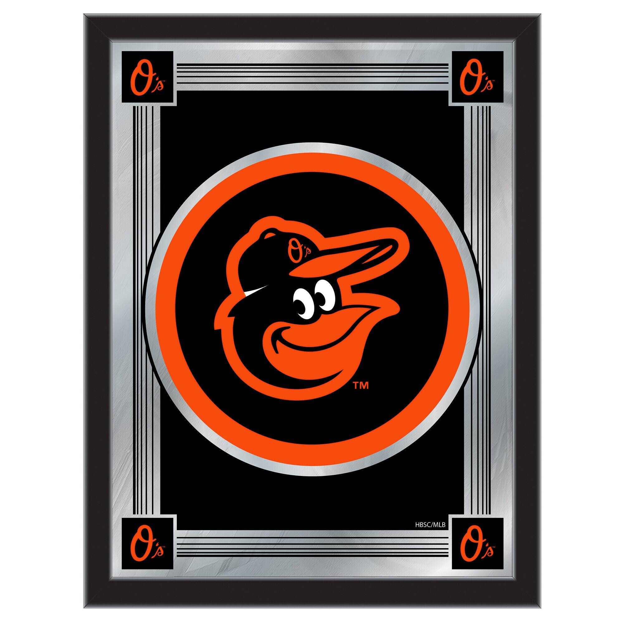 Holland Bar Stool Co. - Baltimore Orioles 17" x 22" Logo Wall Mirror - Multicolor