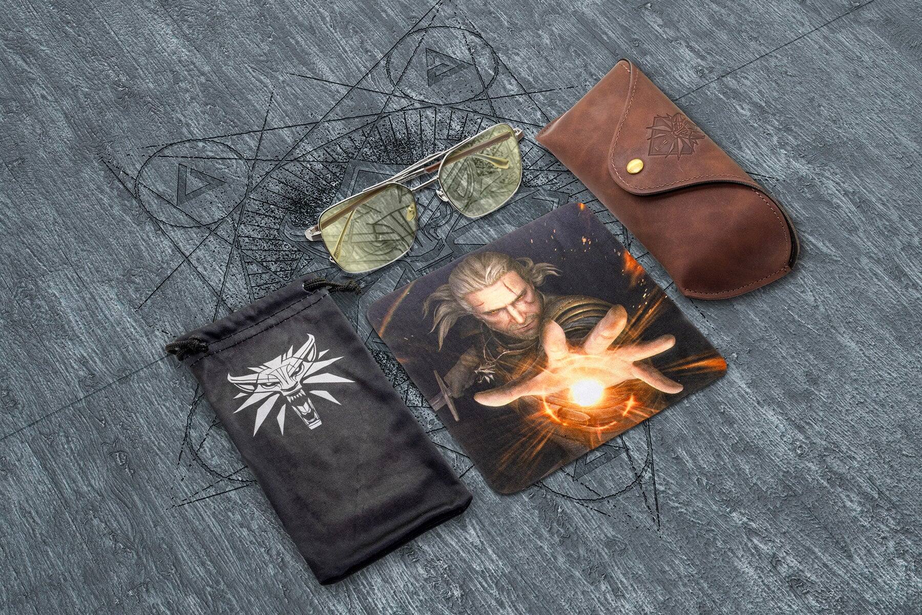 Alt View 5. GUNNAR - Witcher White Wolf Computer Glasses with Blue Light Reduction, Amber Lenses - Steel/Umber.