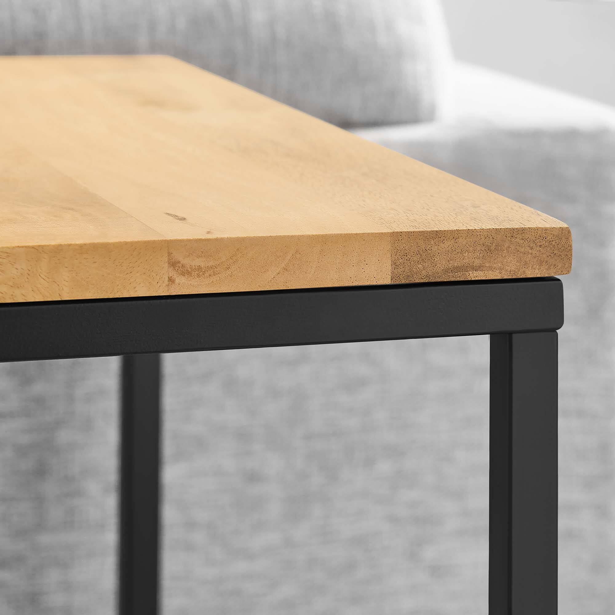 Alt View 1. Modway - Zora Square Wood and Metal Side Table by Modway - Oak.