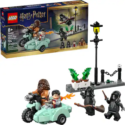nSsEs ..... Hat k Ae LEGO Harry Potter 8+ 76459 & Hagrid Privet Drive Escape 124 pcs/pzs Building Toy Joue de construction Juguete para Construir - - - Tarp Pe Aa el!