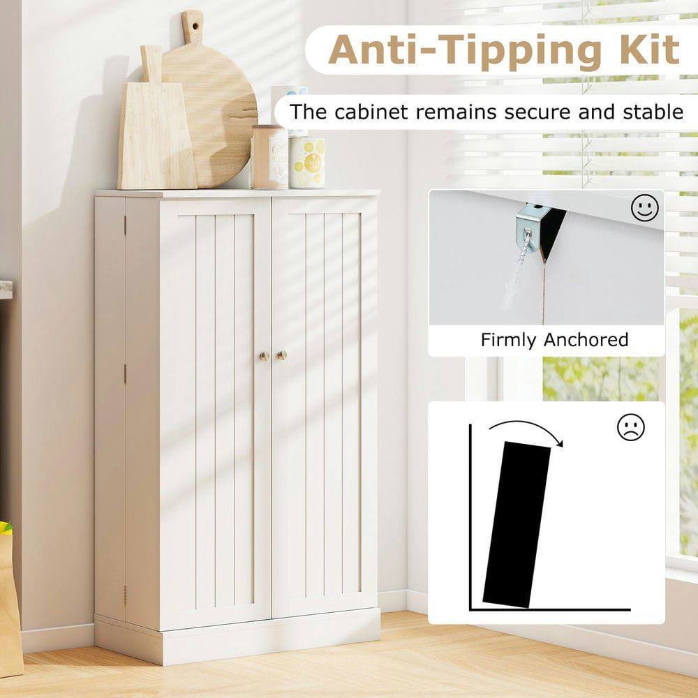 Anti-Tipping Kit  
The cabinet remains secure and stable  
Firmly Anchored