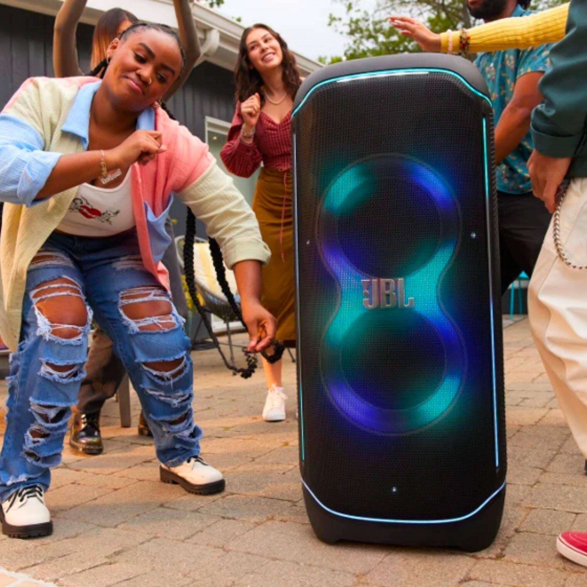 Alt View 1. JBL - JBL PARTYBOX-ULTIMATE-BLACK Massive Party Speaker with an EASYSING-MIC Wireless AI Powered Microphones (2026).