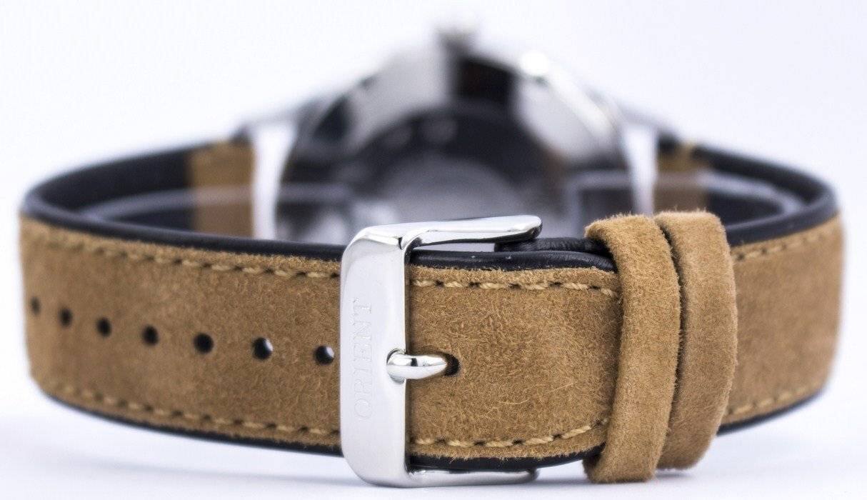 Alt View 1. Orient - Bambino Version 4 Classic Automatic FAC08003A0 AC08003A Men's Watch - Brown and grey.